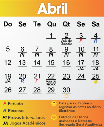 Calendario academico 2015 1 abril