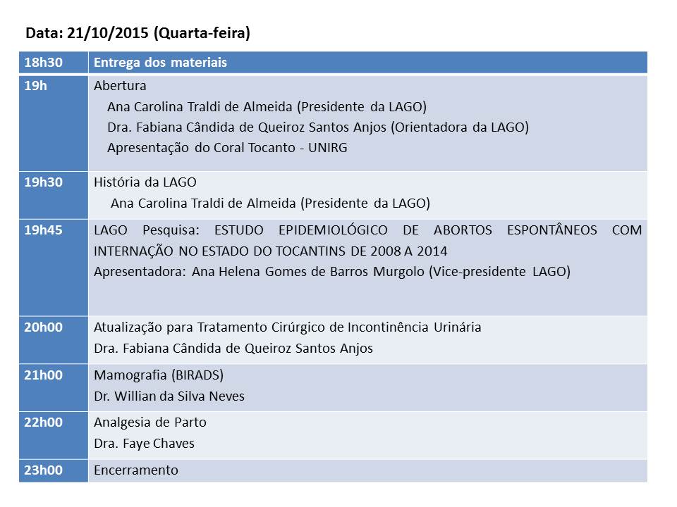 Programacao Lago 1
