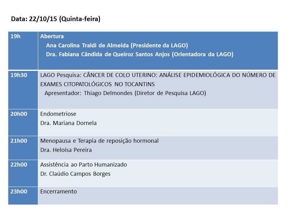 Programacao Lago 2