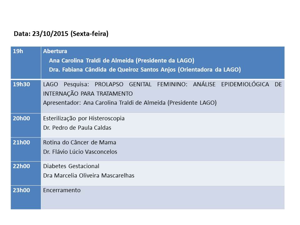 Programacao Lago 3