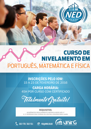 Cartaz nivelamento 1