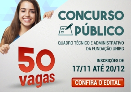 Concurso Quadro Técnico Administrativo da Fundação UnirG site