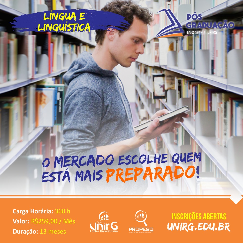 Pos Lingua e Linguistica Unirg