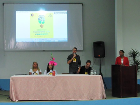 Simposio Engenharia Civil Unirg abertura